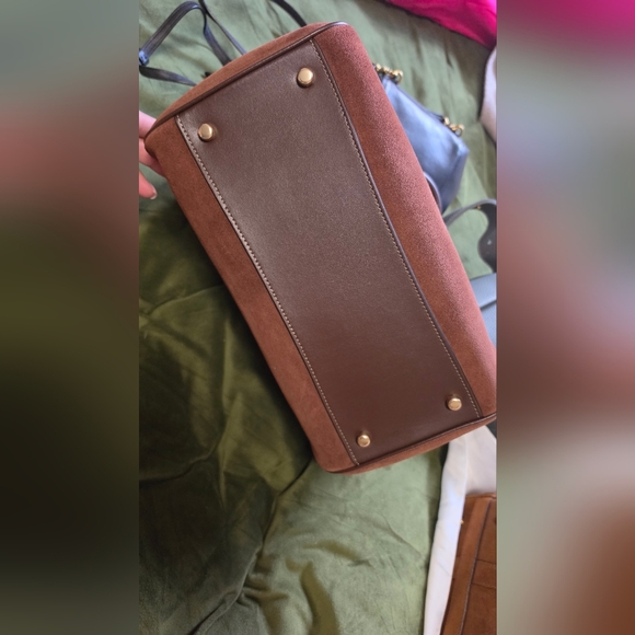 Coach Large Rowan - Brown Suede - Picture 3 of 8